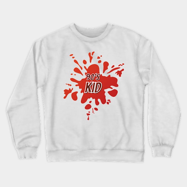 90s kid Retro design Crewneck Sweatshirt by Beyond TShirt